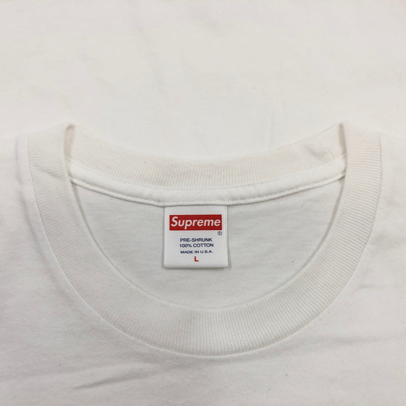 【中古品】【メンズ】 SUPREME シュプリーム 19SS CREEPER TEE クリーパー 半袖Tシャツ トップス 149-261017-hn-03-fur サイズ：L カラー：ホワイト 万代Net店