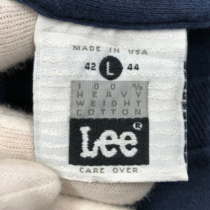 【ジャンク品】【メンズ】 Lee リー 半袖Tシャツ トップス 146-251130-hn-03-fur サイズ：L カラー：ネイビー 万代Net店