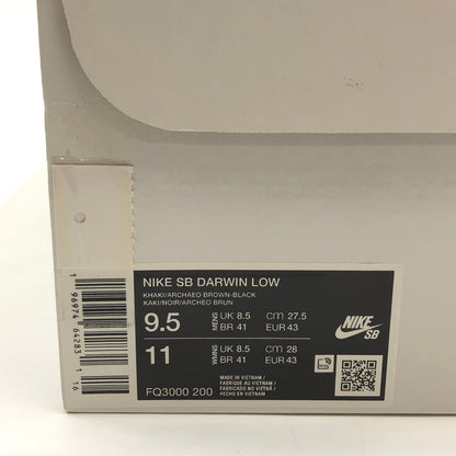 【中古美品】【メンズ】 SUPREME シュプリーム × NIKE SB ナイキ エスビー DARWIN LOW "DESERT CAMO" FQ3000-200 ダーウィン ロー デザートカモ スニーカー シューズ 靴 149-260725-hn-06-fur サイズ：27.5cm US9.5 カラー：マルチカラー 万代Net店