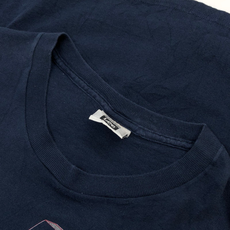 【ジャンク品】【メンズ】 Lee リー 半袖Tシャツ トップス 146-251130-hn-03-fur サイズ：L カラー：ネイビー 万代Net店