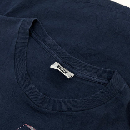 【ジャンク品】【メンズ】 Lee リー 半袖Tシャツ トップス 146-251130-hn-03-fur サイズ：L カラー：ネイビー 万代Net店