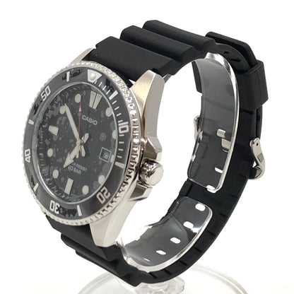 【中古美品】【メンズ】 CASIO カシオ CASIO COLLECTION STANDARD DIVER'Ｓ WATCH MDV-107-1A1JF カシオコレクション スタンダード ダイバーズウォッチ アナログ 腕時計 197-260725-hn-07-fur カラー：ブラック/シルバー 万代Net店