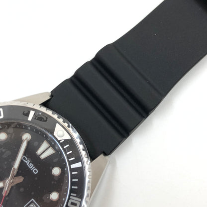 【中古美品】【メンズ】 CASIO カシオ CASIO COLLECTION STANDARD DIVER'Ｓ WATCH MDV-107-1A1JF カシオコレクション スタンダード ダイバーズウォッチ アナログ 腕時計 197-260725-hn-07-fur カラー：ブラック/シルバー 万代Net店
