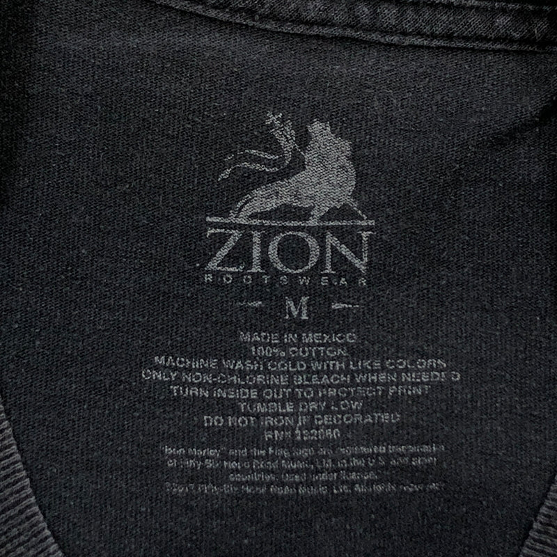 【現状渡し品】【メンズ】 ZION ザイオン BOB MARLEY PRINT S/S TEE ボブ・マーリー プリント 半袖Tシャツ トップス 146-260725-hn-08-fur サイズ：M カラー：ブラック 万代Net店