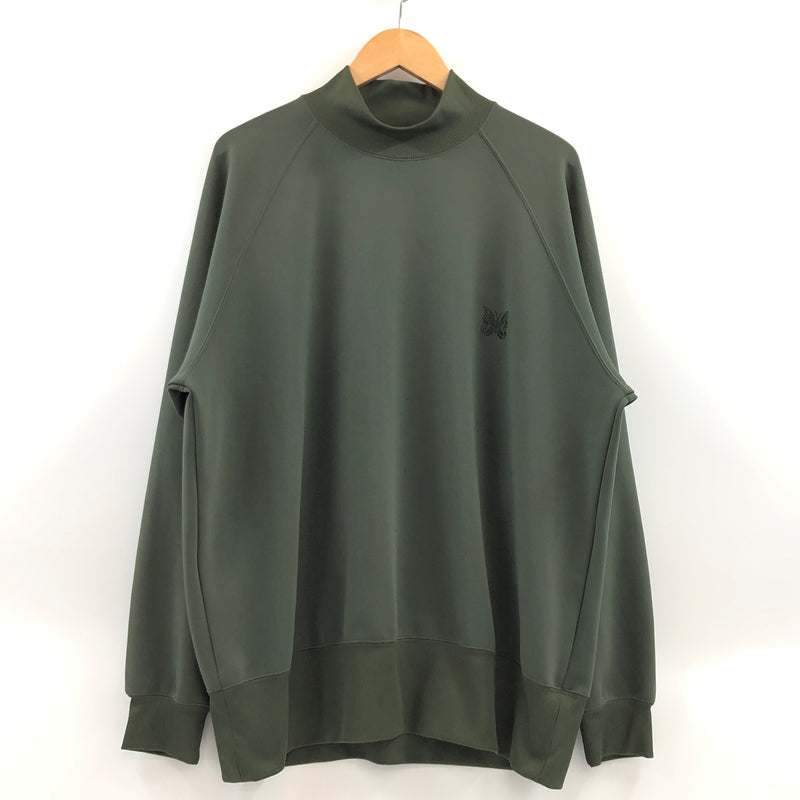 【中古品】【メンズ】 NEEDLES ニードルズ LS Mock NECK TEE - PE/PU JERSEY LQ244 長袖モックネックTシャツ トップス 140-261017-hn-07-fur サイズ：L カラー：グリーン 万代Net店