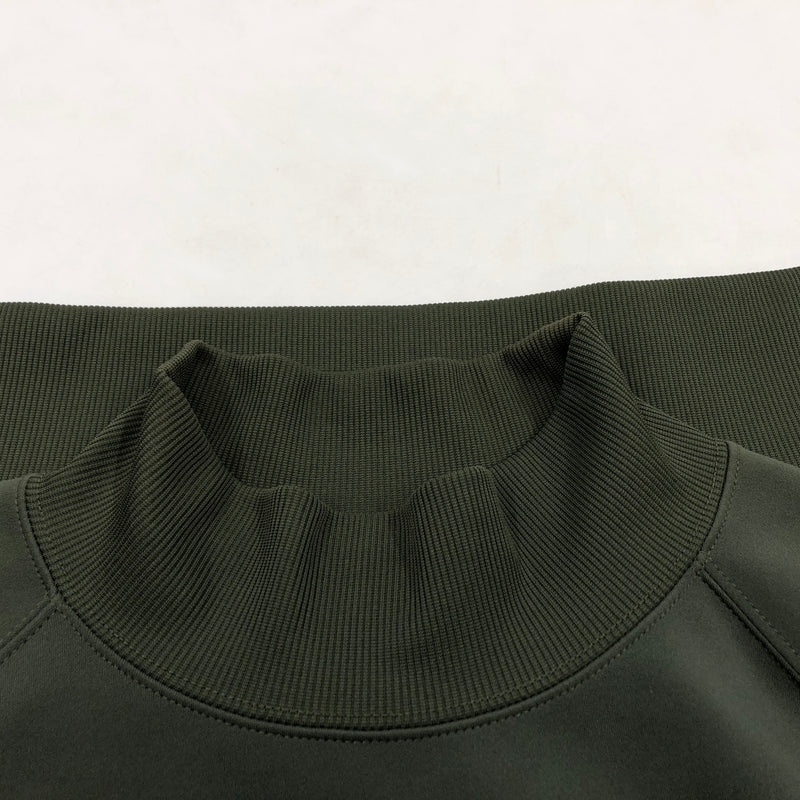 【中古品】【メンズ】 NEEDLES ニードルズ LS Mock NECK TEE - PE/PU JERSEY LQ244 長袖モックネックTシャツ トップス 140-261017-hn-07-fur サイズ：L カラー：グリーン 万代Net店