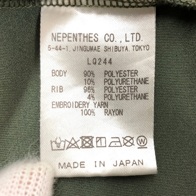 【中古品】【メンズ】 NEEDLES ニードルズ LS Mock NECK TEE - PE/PU JERSEY LQ244 長袖モックネックTシャツ トップス 140-261017-hn-07-fur サイズ：L カラー：グリーン 万代Net店