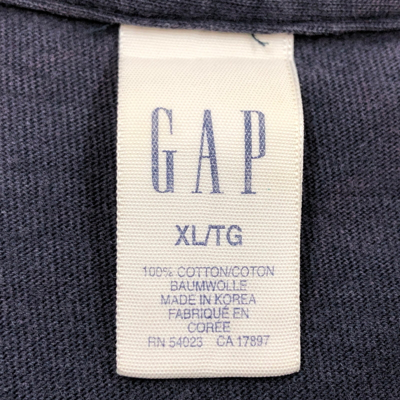 【ジャンク品】【メンズ】 OLD GAP オールドギャップ 00S LINE S/S TEE ライン 半袖Tシャツ トップス 146-260725-hn-09-fur サイズ：XL カラー：ネイビー 万代Net店