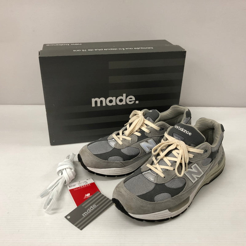 【中古品】【メンズ】 NEW BALANCE ニューバランス M992GR スニーカー シューズ 靴 162-240319-yo-7-tei サイズ：27.5cm カラー：グレー 万代Net店