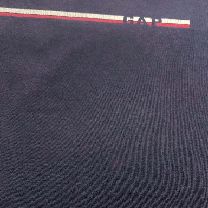【ジャンク品】【メンズ】 OLD GAP オールドギャップ 00S LINE S/S TEE ライン 半袖Tシャツ トップス 146-260725-hn-09-fur サイズ：XL カラー：ネイビー 万代Net店