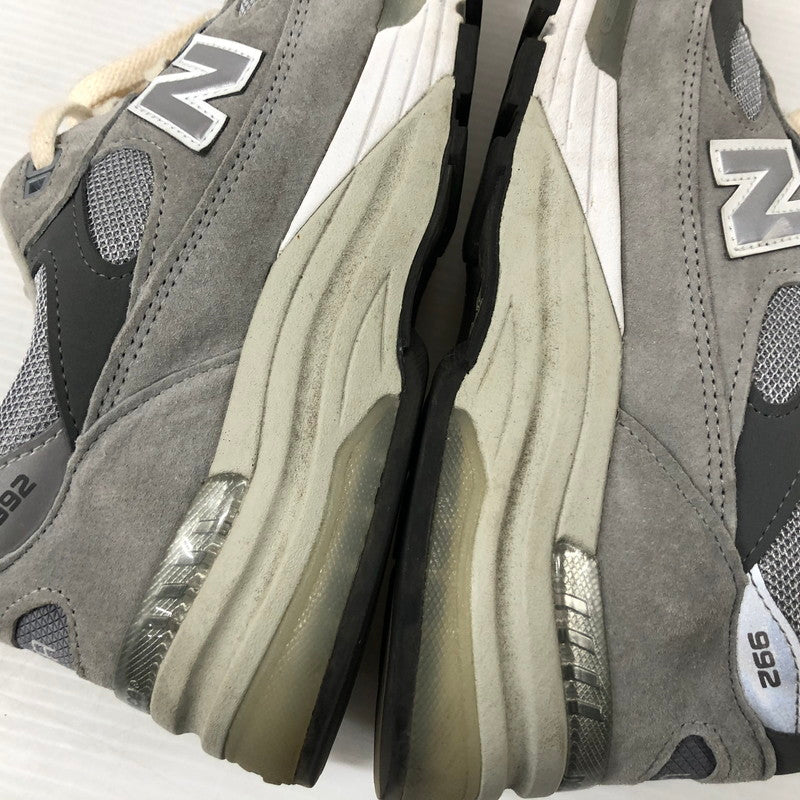 【中古品】【メンズ】 NEW BALANCE ニューバランス M992GR スニーカー シューズ 靴 162-240319-yo-7-tei サイズ：27.5cm カラー：グレー 万代Net店