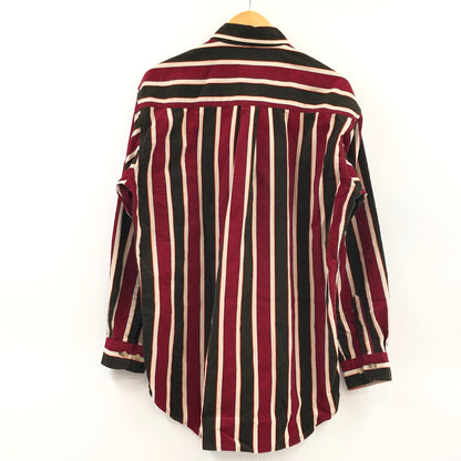 【中古品】【メンズ】 BUDWEISER バドワイザー STRIPE L/S BD SHIRT ストライプ ボタンダウン 長袖シャツ カジュアルシャツ トップス 146-260725-hn-10-fur サイズ：M カラー：レッド/ブラック/ベージュ 万代Net店