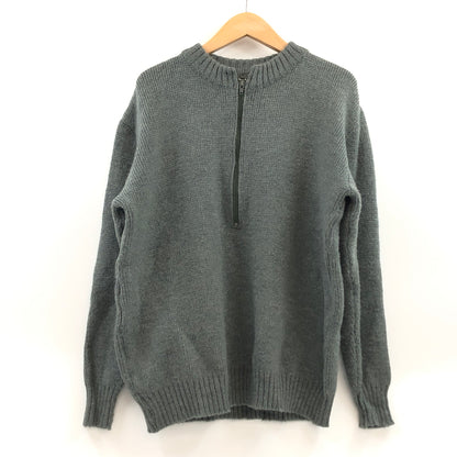 【中古品】【メンズ】 スイス軍 SCHURWOLLE POLYAMIDFASREN BLEND HALF ZIP SWEATER BMI 86/87 シュールウール ポリアミドファーゼン ブレンド ハーフジップ セーター ニット 146-261017-hn-09-fur サイズ：52 カラー：グレー系 万代Net店