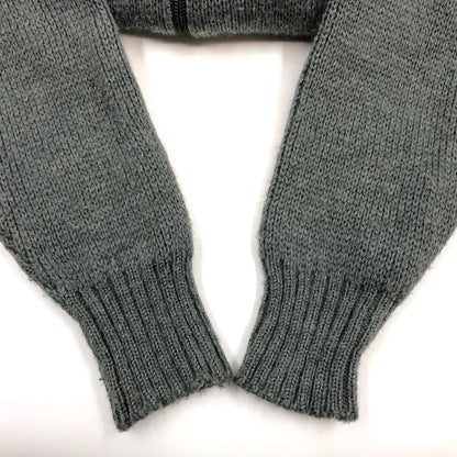 【中古品】【メンズ】 スイス軍 SCHURWOLLE POLYAMIDFASREN BLEND HALF ZIP SWEATER BMI 86/87 シュールウール ポリアミドファーゼン ブレンド ハーフジップ セーター ニット 146-261017-hn-09-fur サイズ：52 カラー：グレー系 万代Net店