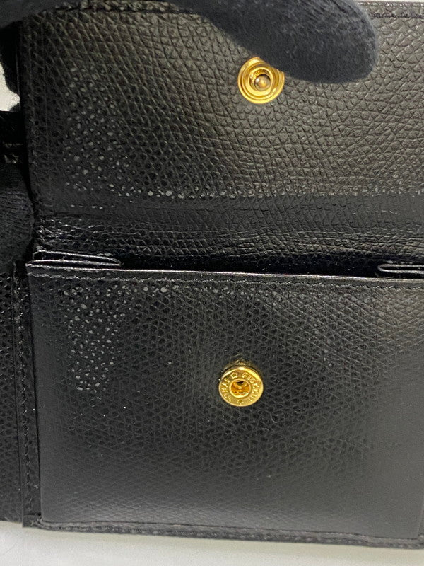 【LIFTる。景品】【中古品】【メンズ】 Christian Dior クリスチャンディオール 二つ折財布 財布 181-250627-jt-01-min カラー：ブラック 万代Net店