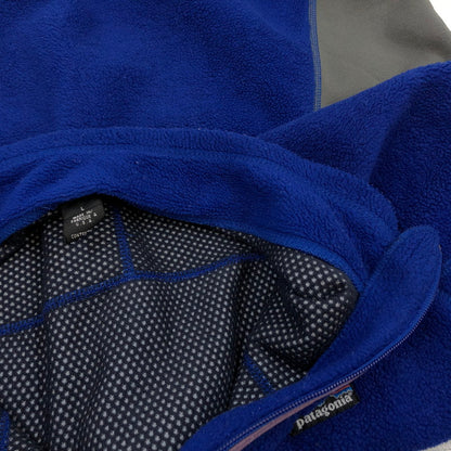 【現状渡し品】【メンズ】 patagonia パタゴニア 90'S PARTIAL ECLIPSE JACKET パーシャルエクリプス ジャケット フリース アウター 144-251130-hn-07-fur サイズ：L カラー：ブルー/グレー系 万代Net店