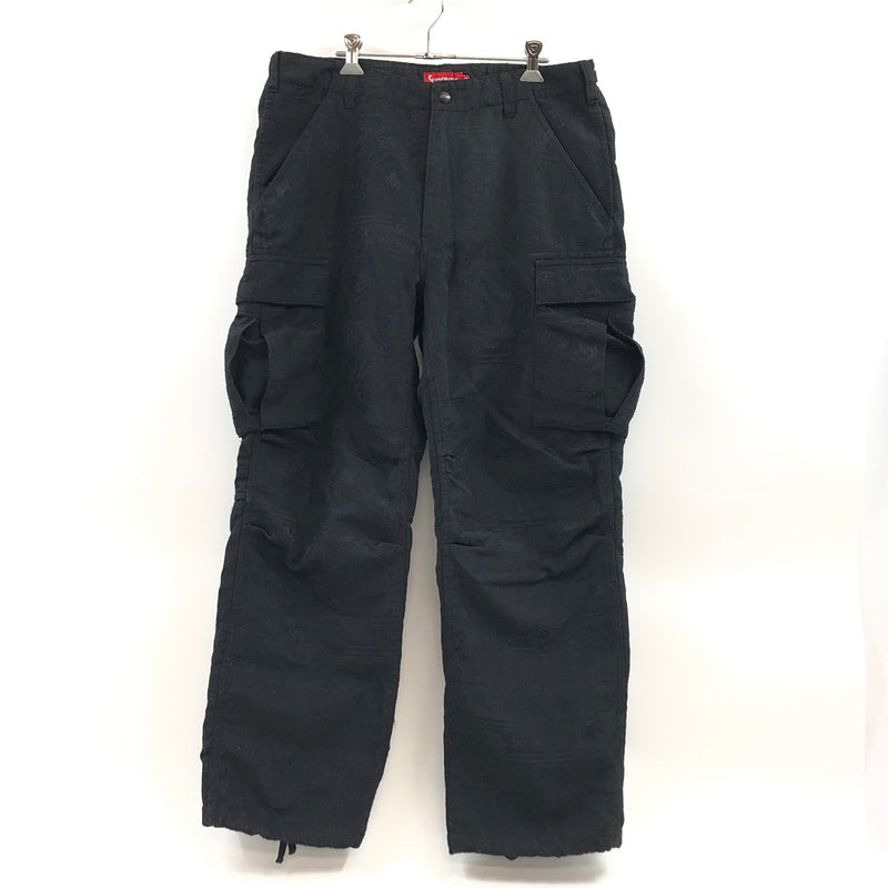 【現状渡し品】【メンズ】 SUPREME シュプリーム 21SS FLORAL TAPESTRY CARGO PANT フローラル タペストリー カーゴパンツ ボトムス 149-261017-hn-11-fur サイズ：34 カラー：ブラック 万代Net店