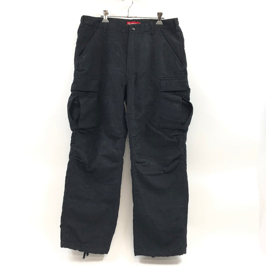 【現状渡し品】【メンズ】 SUPREME シュプリーム 21SS FLORAL TAPESTRY CARGO PANT フローラル タペストリー カーゴパンツ ボトムス 149-261017-hn-11-fur サイズ：34 カラー：ブラック 万代Net店