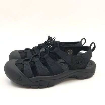 【中古品】【メンズ】 KEEN キーン NEWPORT H２ SANDALS "TRIPLE BLACK" 1022258 ニューポート H2 トリプルブラック サンダル シューズ靴 164-260726-hn-03-fur サイズ：26.5cm US8.5 カラー：ブラック 万代Net店