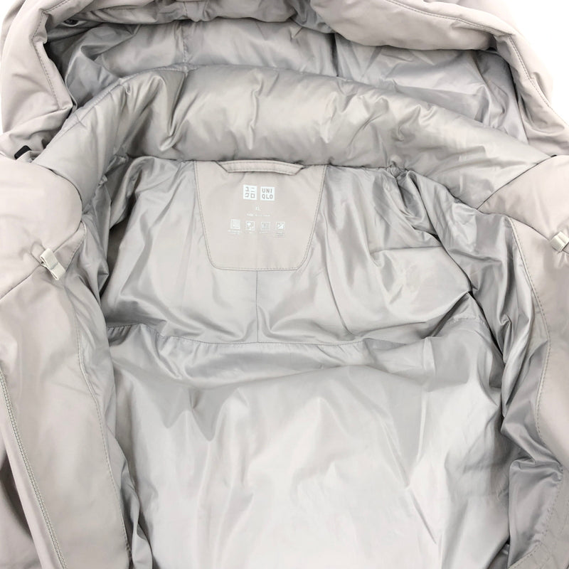 【中古品】【メンズ】 UNIQLO ユニクロ SEAMLESS DOWN PARKA シームレス ダウンパーカー ダウンジャケット アウター 147-261017-hn-12-fur サイズ：XL カラー：グレー 万代Net店