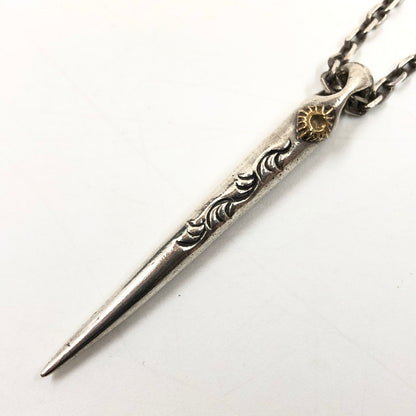 【中古品】【メンズ/レディース】 ARIZONA FREEDOM アリゾナフリーダム NAIL TOP NECKLACE 太陽神 ネイルトップ ネックレス ペンダント シルバー K18 アクセサリー 192-260507-hn-07-fur カラー：シルバー/ゴールド 万代Net店