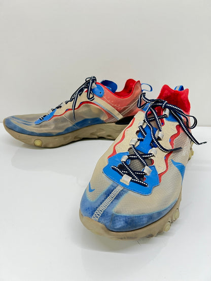 【中古品】【メンズ】 NIKE ナイキ × UNDERCOVER アンダーカバー 別注 コラボ REACT ELEMENT 87 BQ2718-200 リアクトエレメント87 スニーカー 靴 160-260824-YS-03-hon サイズ：29 カラー："UNDERCOVER" LT BEIGE CHALK/SIGNAL BLUE 万代Net店