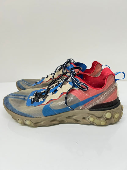 【中古品】【メンズ】 NIKE ナイキ × UNDERCOVER アンダーカバー 別注 コラボ REACT ELEMENT 87 BQ2718-200 リアクトエレメント87 スニーカー 靴 160-260824-YS-03-hon サイズ：29 カラー："UNDERCOVER" LT BEIGE CHALK/SIGNAL BLUE 万代Net店