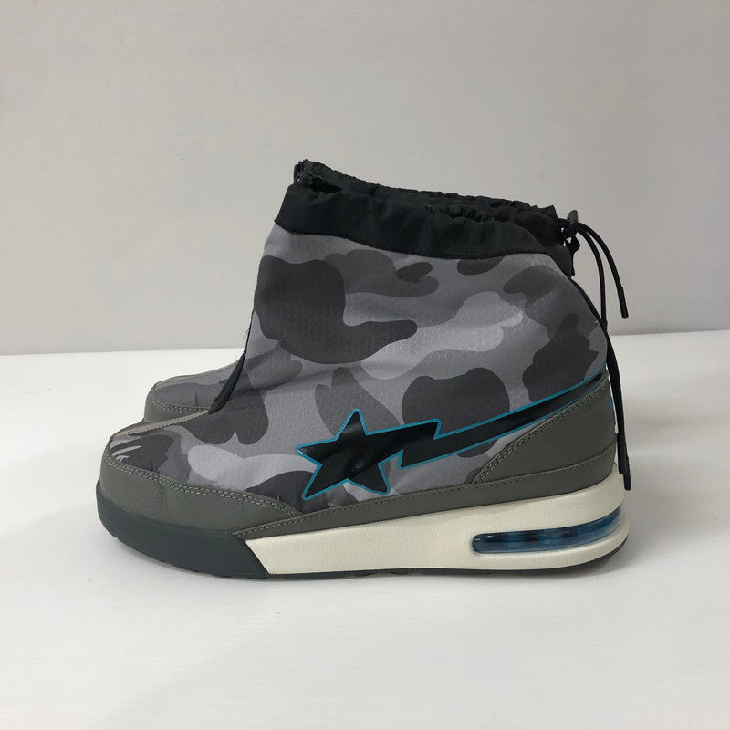 【中古品】【メンズ】 A BATHING APE アベイシングエイプ A BATHING APE HONEYCOMB CAMO ZIP ROAD STA  スニーカー 靴 162-240916-rk-18-tei サイズ：28cm カラー：グレー 万代Net店
