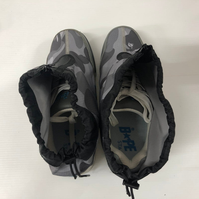 【中古品】【メンズ】 A BATHING APE アベイシングエイプ A BATHING APE HONEYCOMB CAMO ZIP ROAD STA  スニーカー 靴 162-240916-rk-18-tei サイズ：28cm カラー：グレー 万代Net店