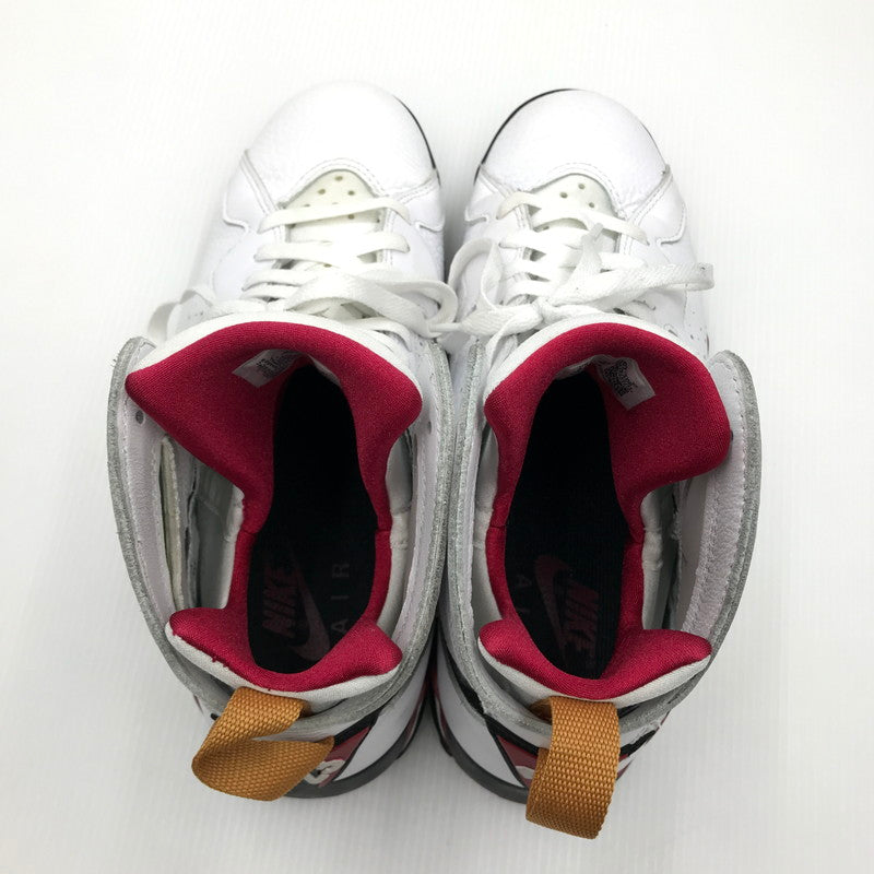 【中古品】【メンズ】 NIKE ナイキ CU9307-106 AIR JORDAN 7 RETRO エアジョーダン 7 レトロ スニーカー 160-240925-na-10-tag サイズ：US 9.5 27.5cm カラー：WHITE/BLACK-CARDINAL RED 万代Net店