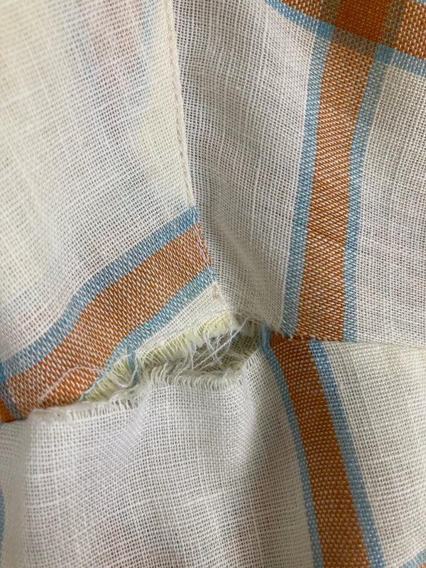 【現状渡し品】【メンズ】 TOWN CRAFT 60's L/S CHECK B.D SHIRT タウンクラフト ロングスリーブ チェック ボタンダウンシャツ 長袖シャツ トップス 146-240831-yn-05-min サイズ：M カラー：イエロー 万代Net店