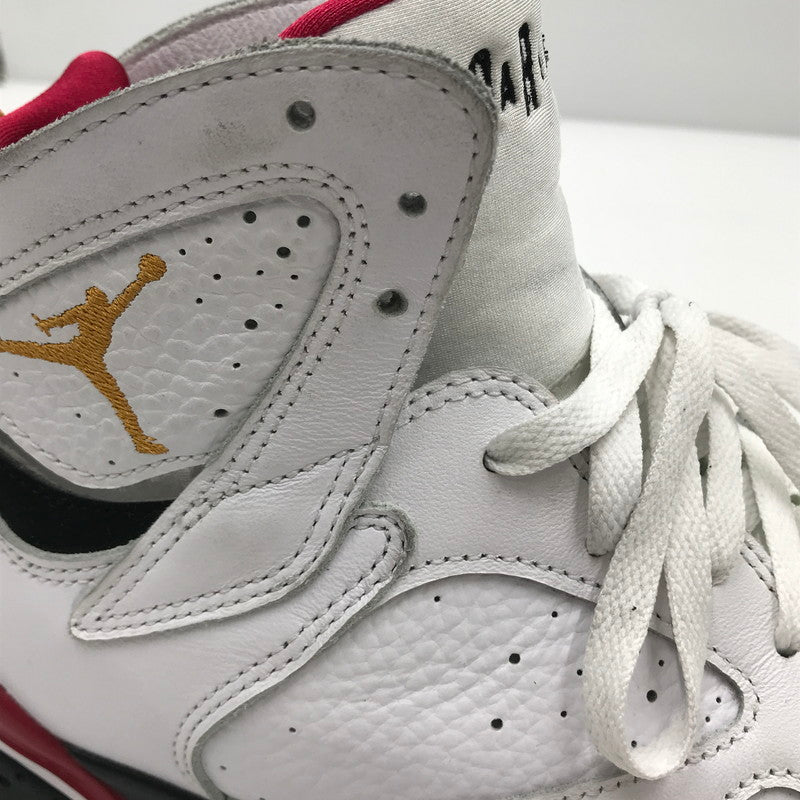 【中古品】【メンズ】 NIKE ナイキ CU9307-106 AIR JORDAN 7 RETRO エアジョーダン 7 レトロ スニーカー 160-240925-na-10-tag サイズ：US 9.5 27.5cm カラー：WHITE/BLACK-CARDINAL RED 万代Net店