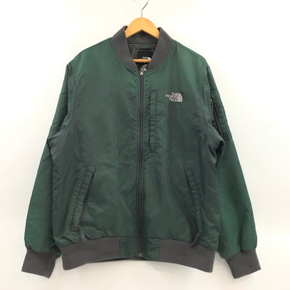 【ジャンク品】【メンズ】 THE NORTH FACE ザ・ノースフェイス MA-1 JACKET ボンバージャケット ミリタリー アウター 144-261019-hn-03-fur サイズ：L カラー：グリーン系 万代Net店