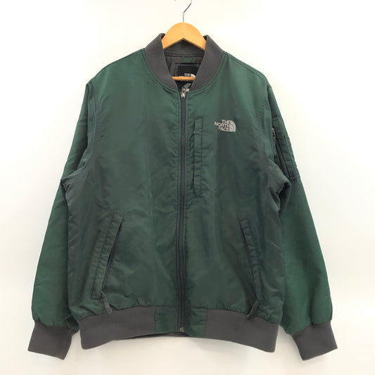 【ジャンク品】【メンズ】 THE NORTH FACE ザ・ノースフェイス MA-1 JACKET ボンバージャケット ミリタリー アウター 144-261019-hn-03-fur サイズ：L カラー：グリーン系 万代Net店