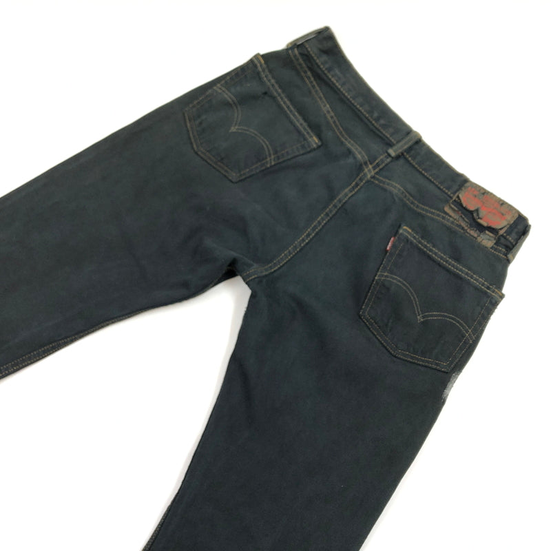 【現状渡し品】【メンズ】 LEVI'S リーバイス BLACK DENIM PANTS 00505-4891 刻印4002 12年製 メキシコ製 ブラックデニムパンツ ボトムス 158-260726-hn-05-fur サイズ：30×30 カラー：ブラック 万代Net店