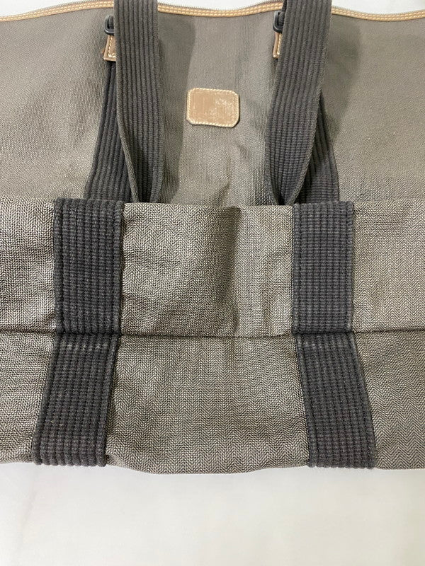 【中古品】【メンズ/レディース】 Dunhill ダンヒル TOTE BAG トートバッグ 大型 ビッグ 188-241226-me-17-min カラー：ダークブラウン系 万代Net店