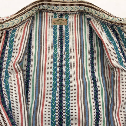 【中古品】【メンズ】 INDIAN MOTORCYCLE インディアンモーターサイクル MULTI STRIPE WESTERN LS SHIRT マルチストライプ ウエスタン 長袖シャツ カジュアルシャツ トップス 145-260507-hn-11-fur サイズ：M カラー：マルチカラー 万代Net店