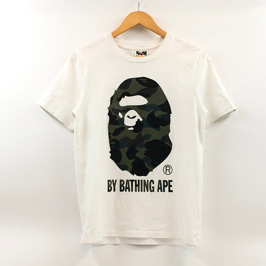 【中古品】【レディース】 A BATHING APE アベイシングエイプ CAMO PRINT S/S TEE 001TEL802013L カモプリント 半袖Tシャツ トップス 170-260726-hn-07-fur サイズ：S カラー：ホワイト 万代Net店