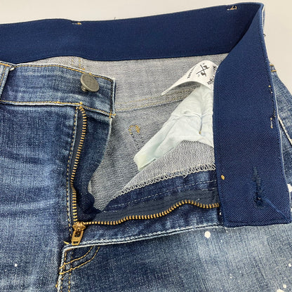 【中古品】【メンズ】 RETRO ENGINE ペンキペイントデニム 158-260506-SS-01-iwa サイズ：L カラー：ブルー 万代Net店