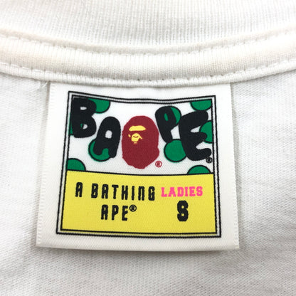 【中古品】【レディース】 A BATHING APE アベイシングエイプ CAMO PRINT S/S TEE 001TEL802013L カモプリント 半袖Tシャツ トップス 170-260726-hn-07-fur サイズ：S カラー：ホワイト 万代Net店