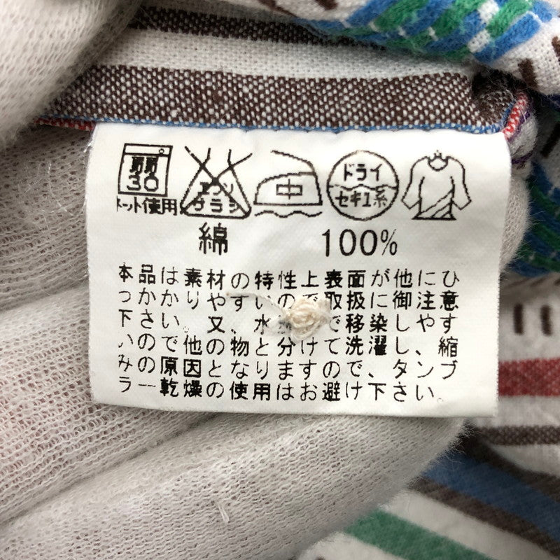 【中古品】【メンズ】 INDIAN MOTORCYCLE インディアンモーターサイクル MULTI STRIPE WESTERN LS SHIRT マルチストライプ ウエスタン 長袖シャツ カジュアルシャツ トップス 145-260507-hn-11-fur サイズ：M カラー：マルチカラー 万代Net店