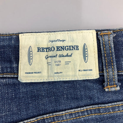 【中古品】【メンズ】 RETRO ENGINE ペンキペイントデニム 158-260506-SS-01-iwa サイズ：L カラー：ブルー 万代Net店
