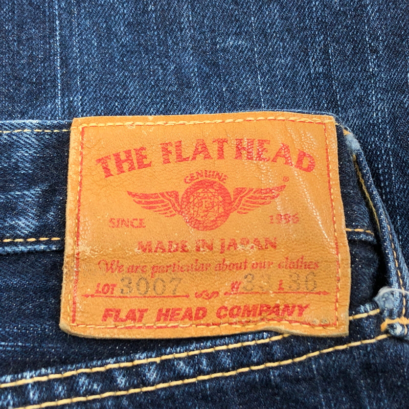 【現状渡し品】【メンズ】 THE FLAT HEAD ザフラットヘッド DENIM PANTS 3007 デニムパンツ ボトムス 156-260726-hn-08-fur サイズ：33 カラー：インディゴ 万代Net店