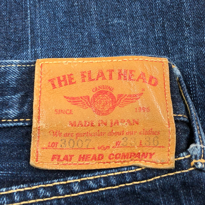 【現状渡し品】【メンズ】 THE FLAT HEAD ザフラットヘッド DENIM PANTS 3007 デニムパンツ ボトムス 156-260726-hn-08-fur サイズ：33 カラー：インディゴ 万代Net店