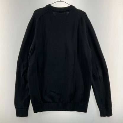 【中古品】【メンズ】 CALVIN KLEIN JEANS カルバンクラインジーンズ VERTICAL INSTITUTION ニットセーター 147-260506-SS-03-iwa サイズ：L カラー：ブラック 万代Net店