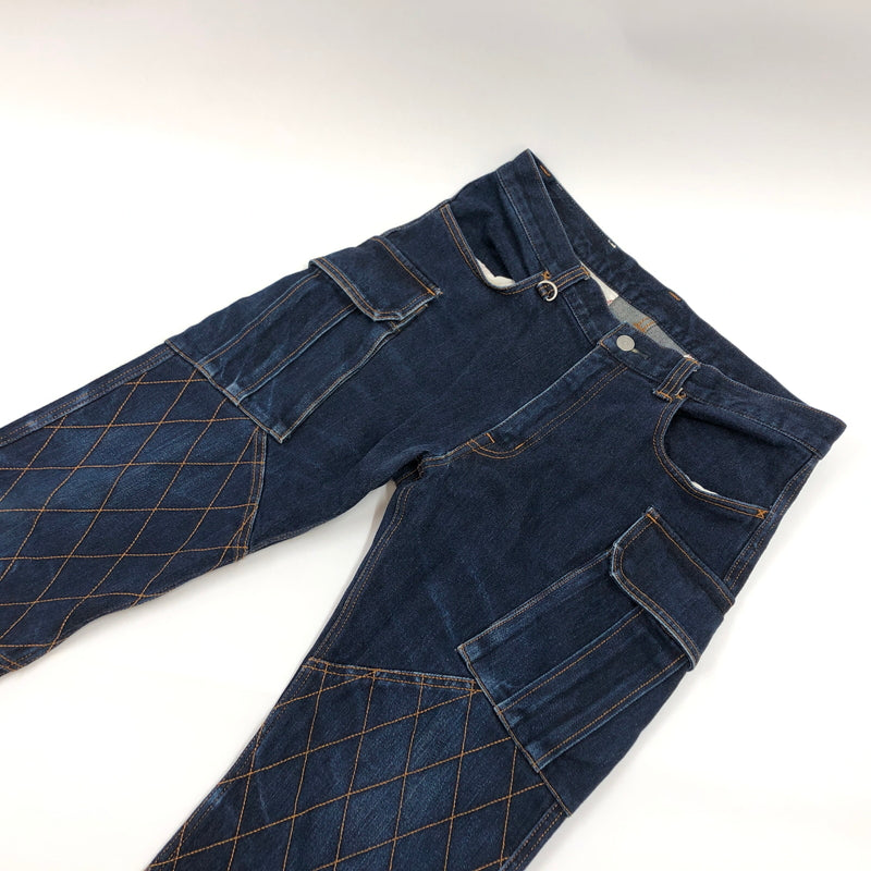 【中古品】【メンズ】 KOJIMA GENES 児島ジーンズ DOUBLE－KNEE DENIM PANTS ダブルニー デニムパンツ ボトムス 156-260726-hn-10-fur サイズ：34 カラー：インディゴ 万代Net店