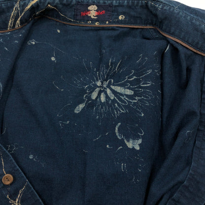 【中古品】【レディース】 PAL'LAS PALACE パラスパレス L/S SHIRT インディゴ染め 長袖シャツ カジュアルシャツ トップス 170-260727-hn-01-fur サイズ：4 カラー：インディゴ 万代Net店