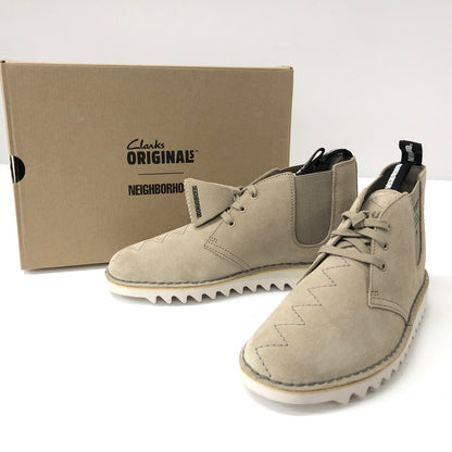 【中古品】【メンズ】  NEIGHBORHOOD×CLARKS 24SS DESERT BOOT ネイバーフッド×クラークス  デザートブーツ "ベージュ" ハイカットブーツ 164-240809-si-15-tei サイズ：25.5cm カラー：ベージュ 万代Net店