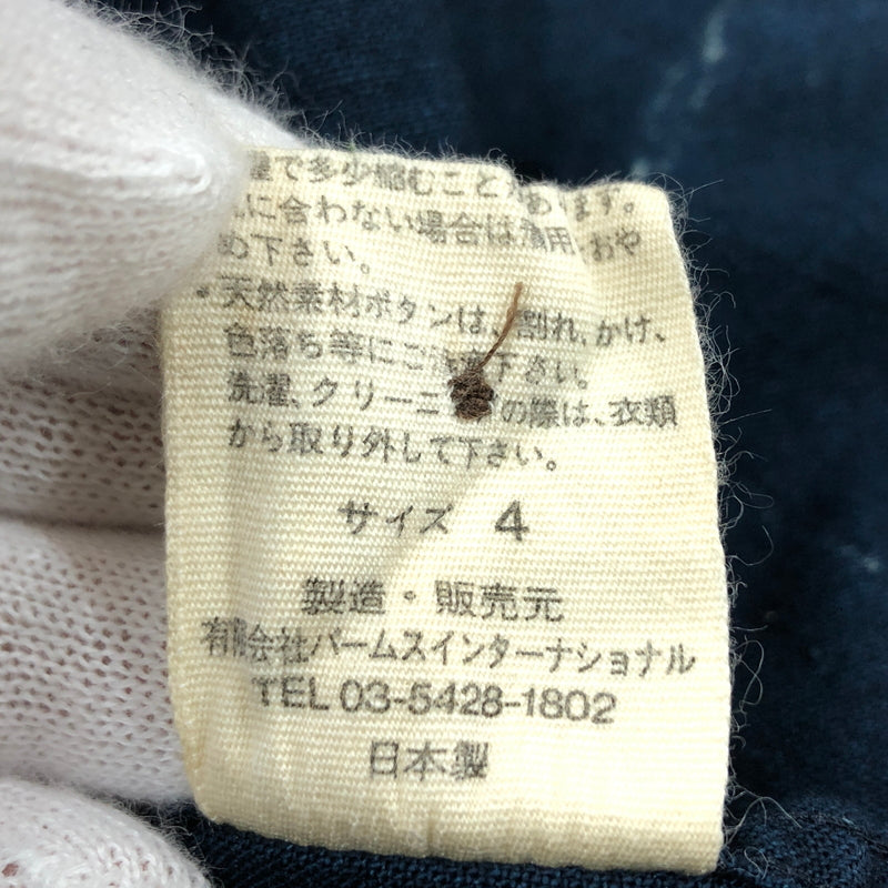 【中古品】【レディース】 PAL'LAS PALACE パラスパレス L/S SHIRT インディゴ染め 長袖シャツ カジュアルシャツ トップス 170-260727-hn-01-fur サイズ：4 カラー：インディゴ 万代Net店