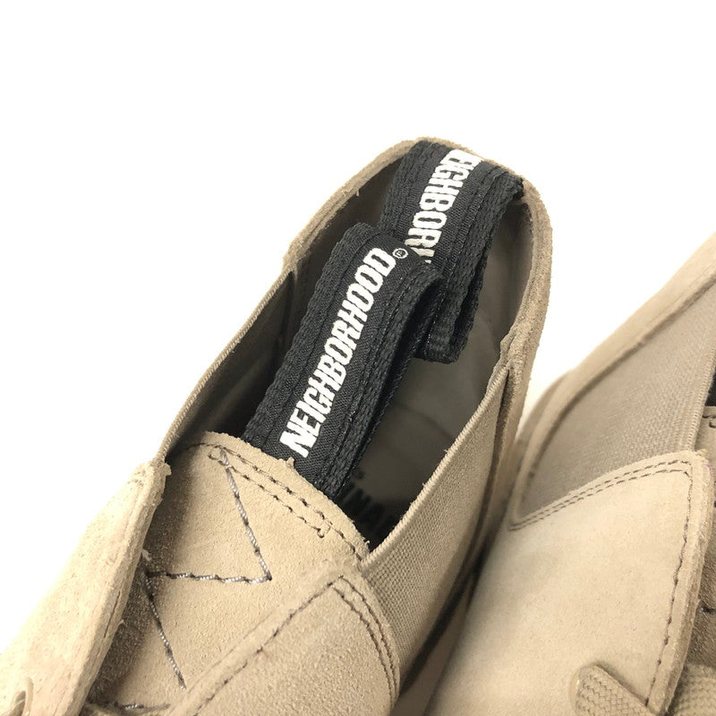 【中古品】【メンズ】  NEIGHBORHOOD×CLARKS 24SS DESERT BOOT ネイバーフッド×クラークス  デザートブーツ "ベージュ" ハイカットブーツ 164-240809-si-15-tei サイズ：25.5cm カラー：ベージュ 万代Net店